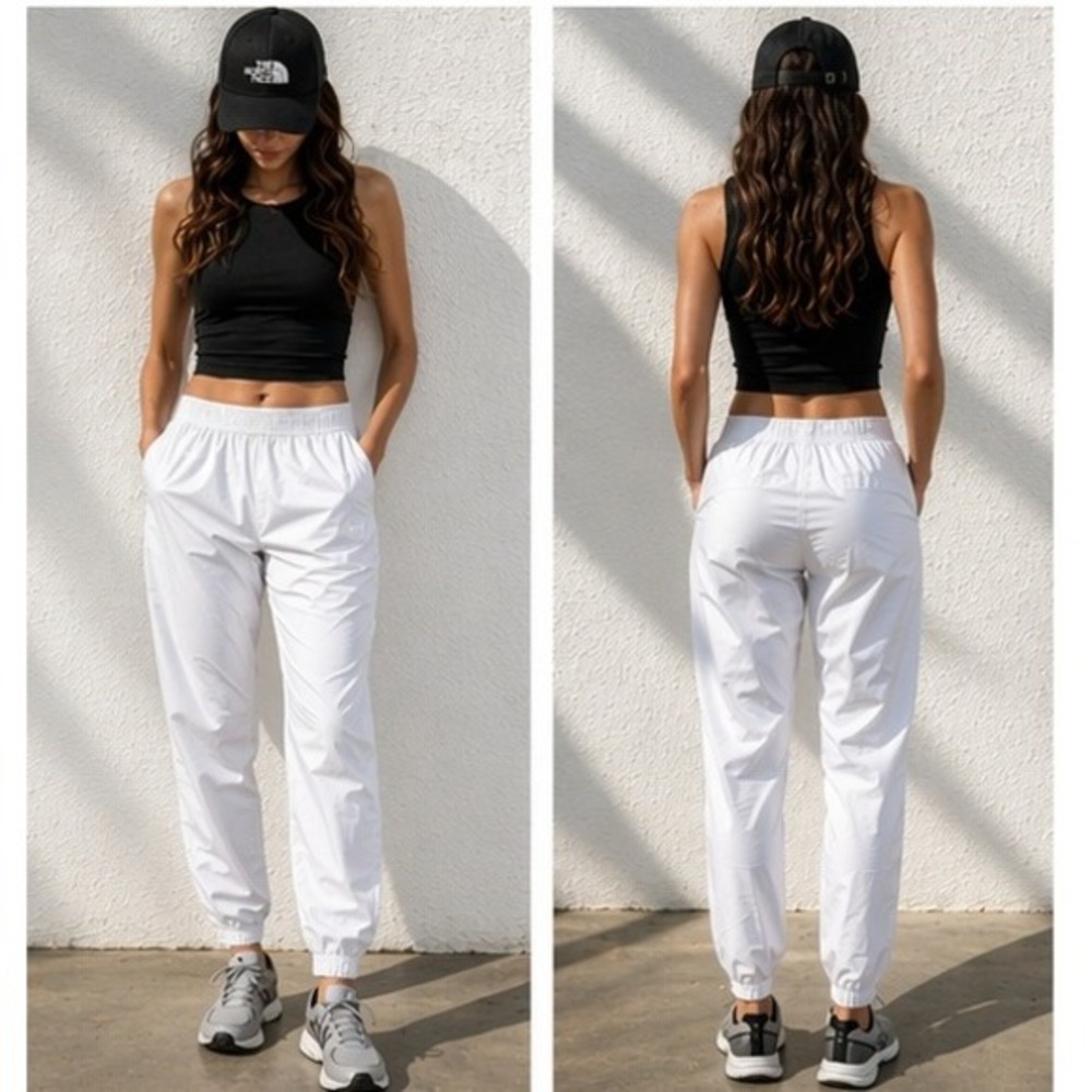 The North Face Pants‎ Womens XL White Jogger Lightweight Athleisure Gorpcore